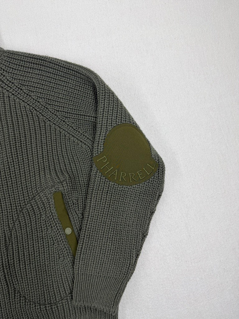 Moncler X Pharrel Williams "Ciclista Tricot" Half Zip Knit AW23 — detail