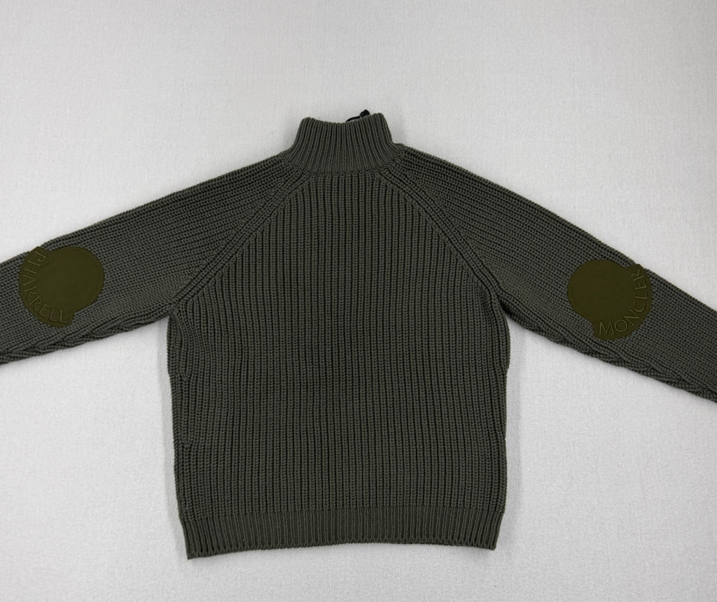 Moncler X Pharrel Williams "Ciclista Tricot" Half Zip Knit AW23 — detail