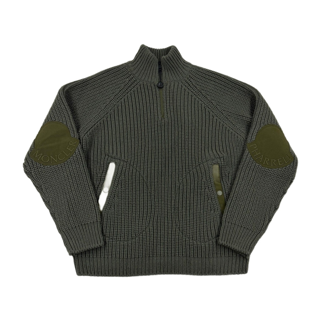 Moncler X Pharrel Williams "Ciclista Tricot" Half Zip Knit AW23 — front
