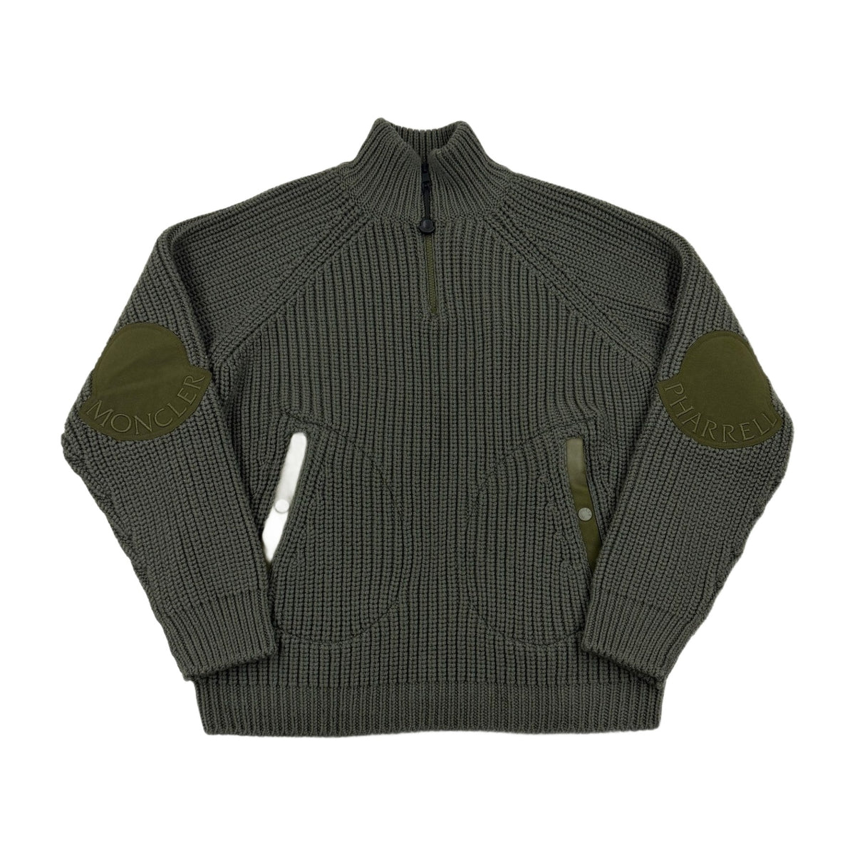 Moncler X Pharrel Williams "Ciclista Tricot" Half Zip Knit AW23 — front