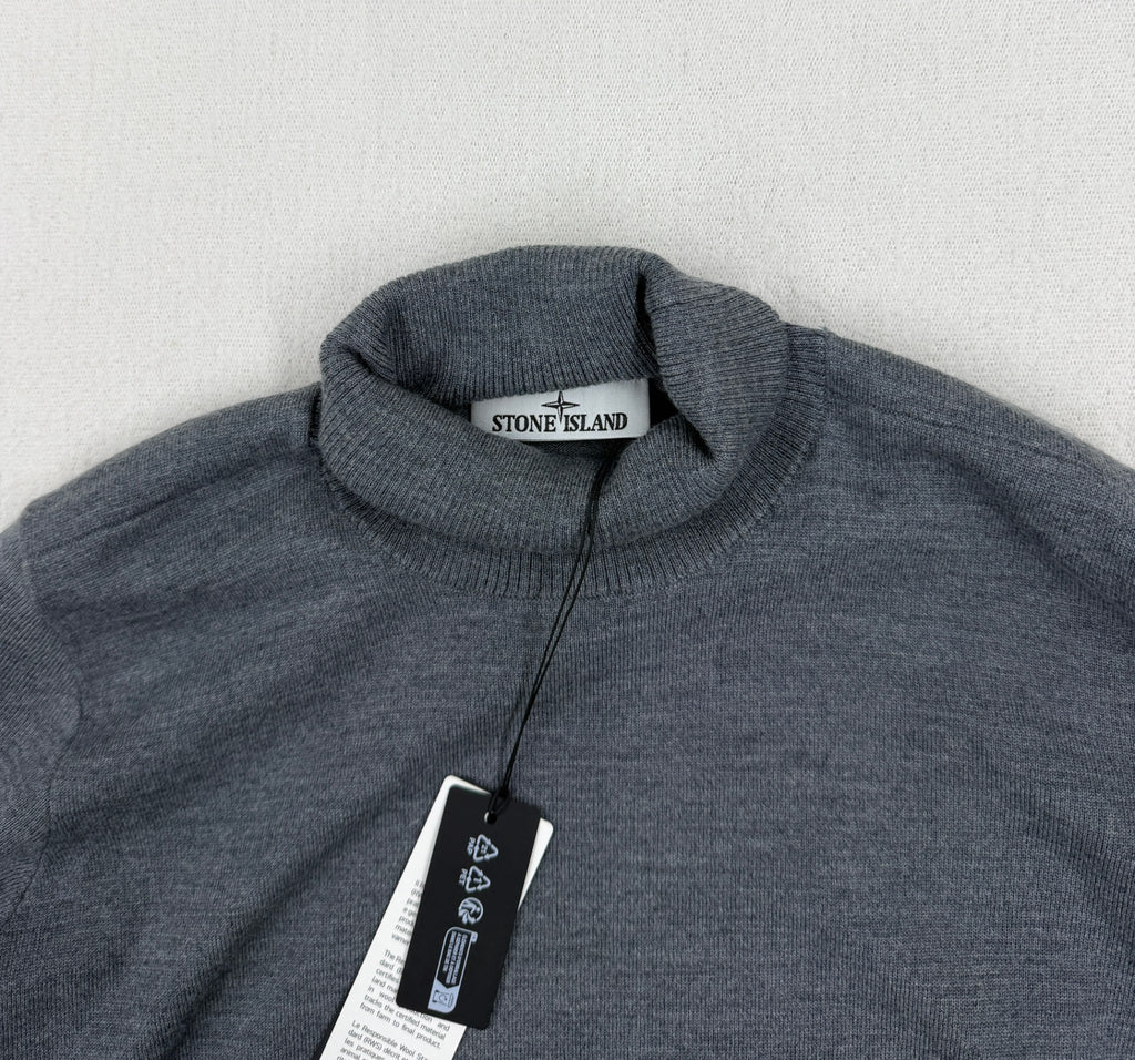 Stone Island Pure RWS Wool Turtleneck — detail