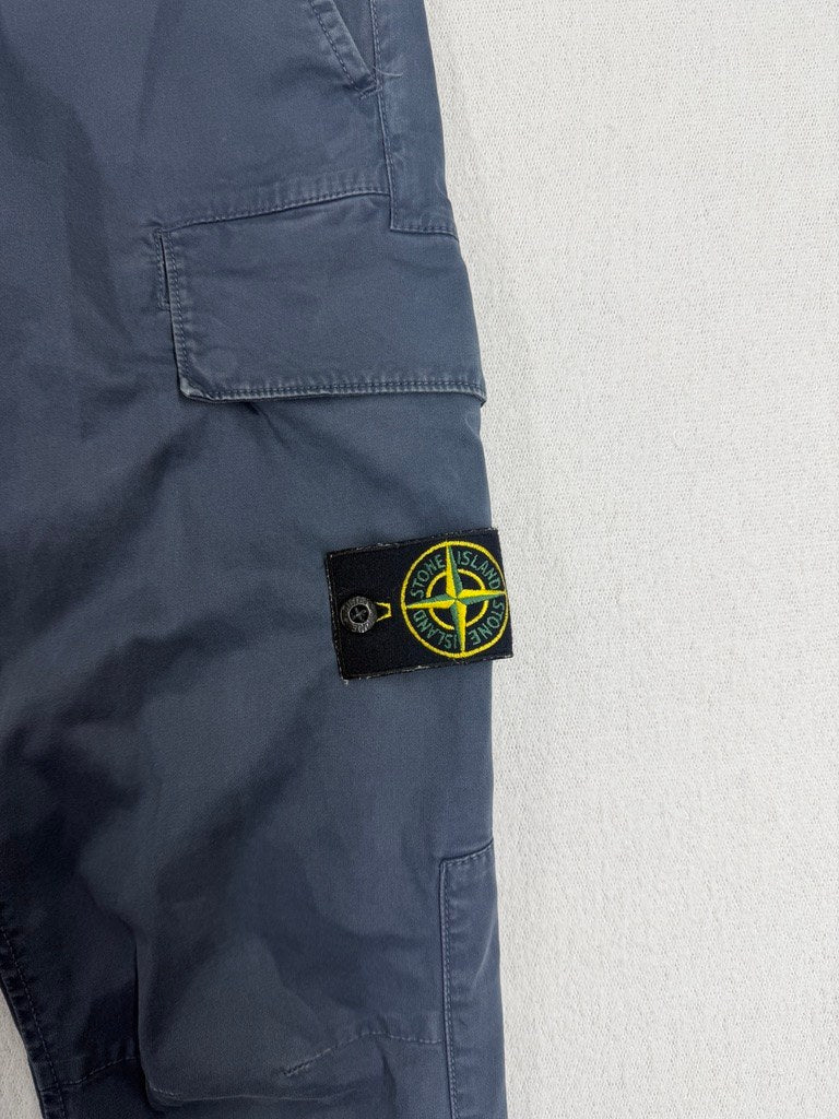 Stone Island SS22 Type SK Washed Cargo Pants — badge