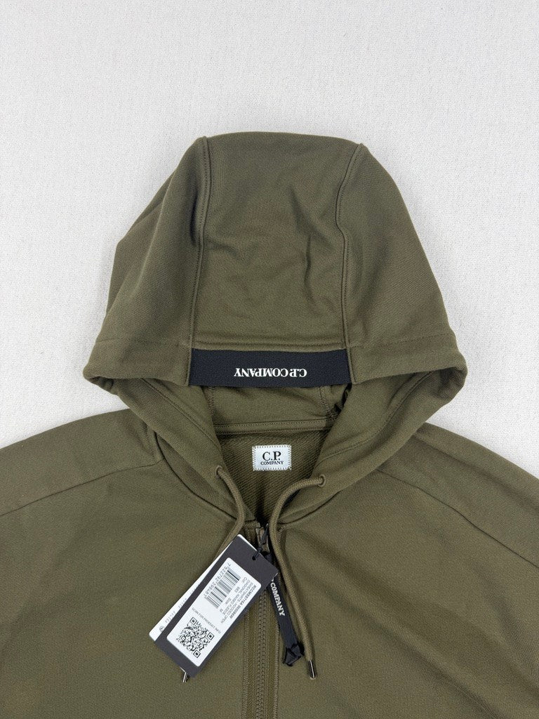 C.P. Company Diagonal Hooded Zip Lens Sweatshirt — detail