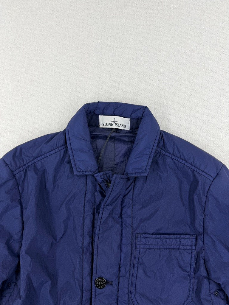 Stone Island Garment Dyed Crinkle Reps NY Padded Blazer Jacket — detail
