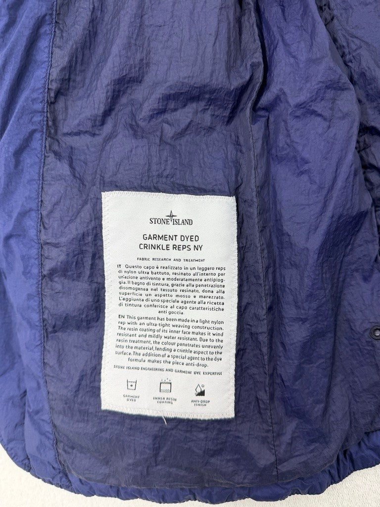 Stone Island Garment Dyed Crinkle Reps NY Padded Blazer Jacket — detail
