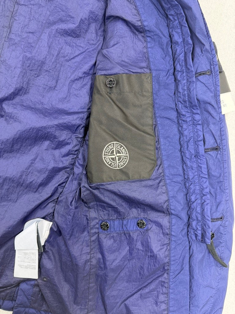 Stone Island Garment Dyed Crinkle Reps NY Padded Blazer Jacket — detail