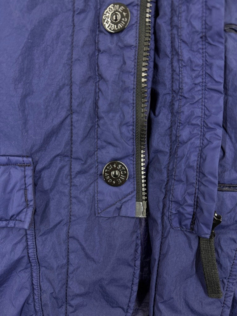 Stone Island Garment Dyed Crinkle Reps NY Padded Blazer Jacket — detail