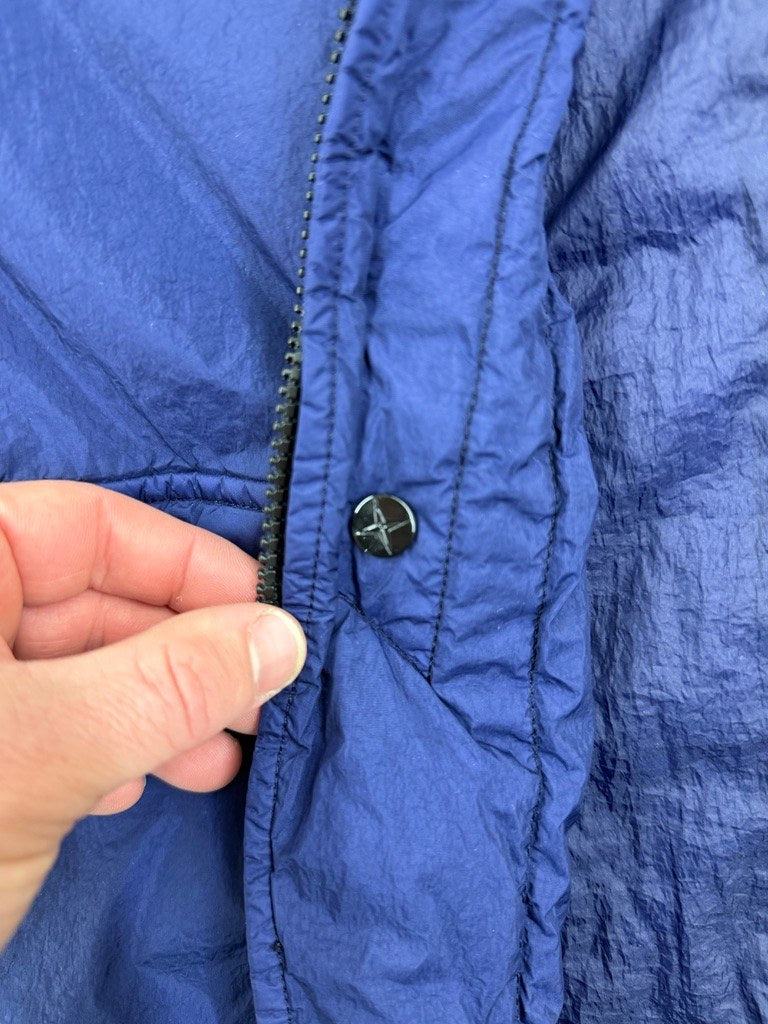 Stone Island Garment Dyed Crinkle Reps NY Padded Blazer Jacket — detail