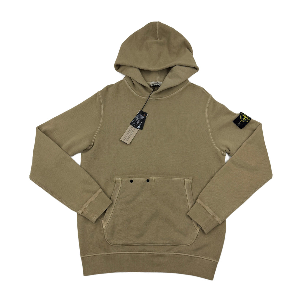 Stone Island AW24 Diagonal Fleece Old Effect Hoodie — front
