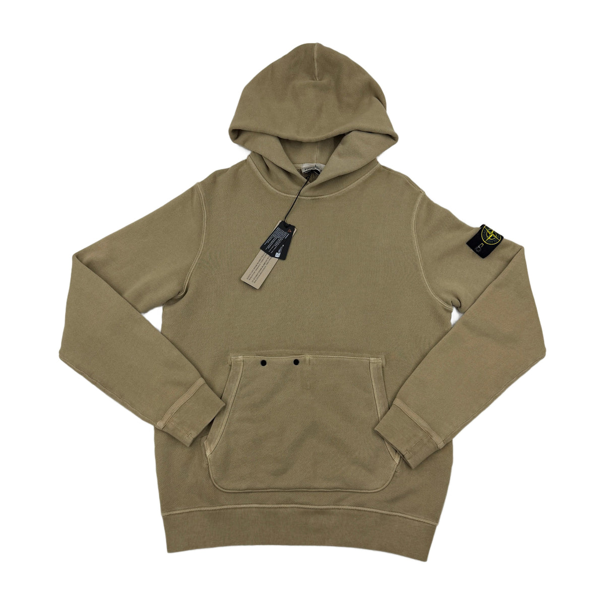Stone Island AW24 Diagonal Fleece Old Effect Hoodie — front