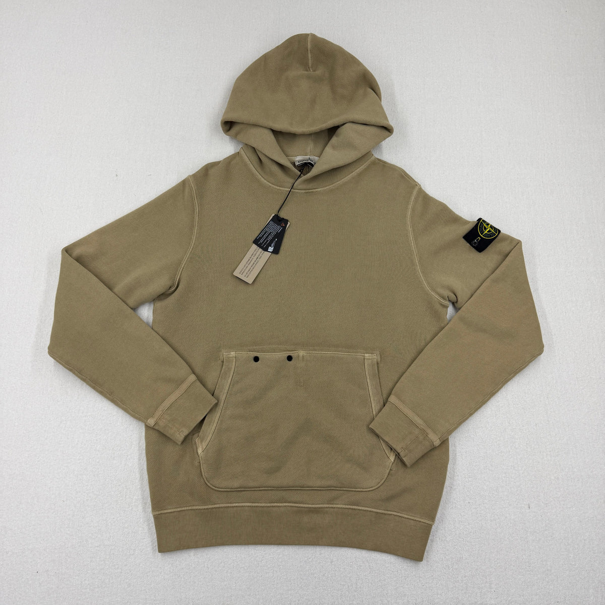 Stone Island AW24 Diagonal Fleece Old Effect Hoodie — front
