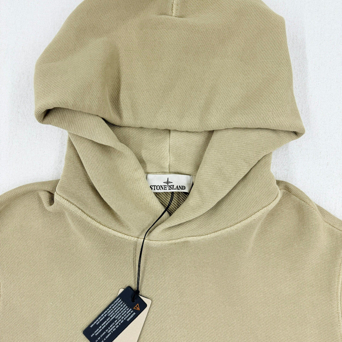 Stone Island AW24 Diagonal Fleece Old Effect Hoodie — detail