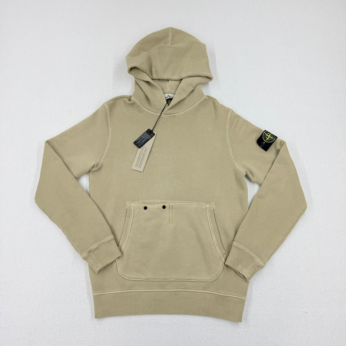 Stone Island AW24 Diagonal Fleece Old Effect Hoodie — front