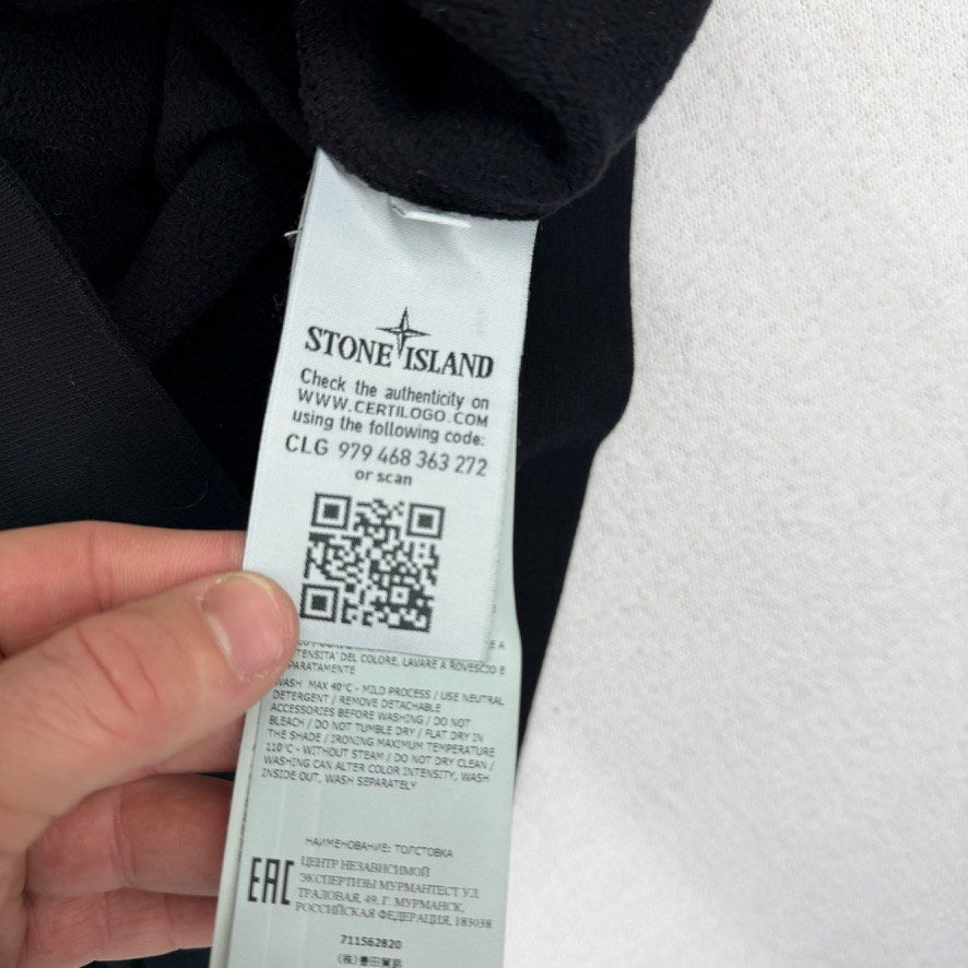 Stone Island Hoodie Sotf Cotton Fleece — badge