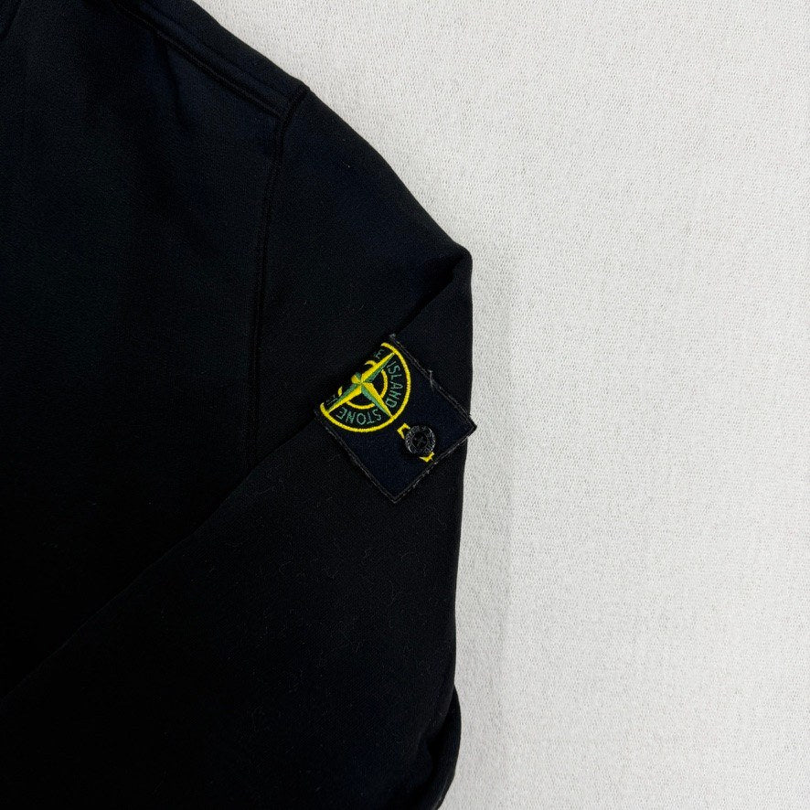 Stone Island Hoodie Sotf Cotton Fleece — detail