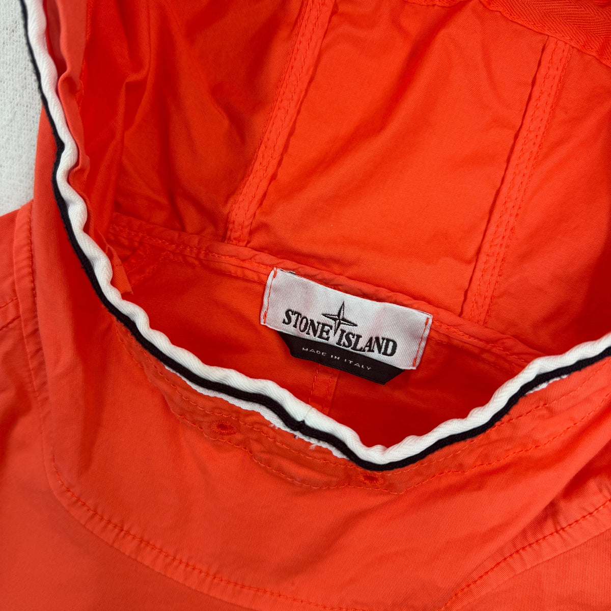 Stone Island SS22 Supima Cotton Twill Anorak Jacket — detail