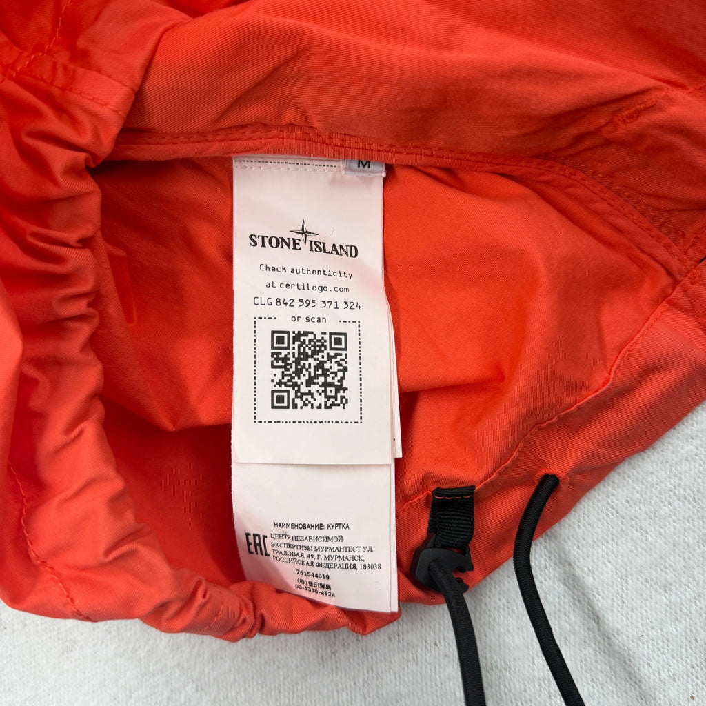 Stone Island SS22 Supima Cotton Twill Anorak Jacket — detail