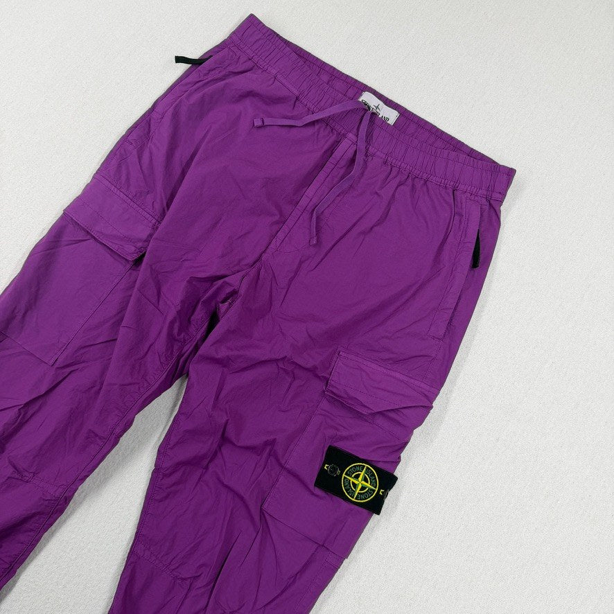 Stone Island Regular Tapered Stretch Cotton Tela Paracadute — detail