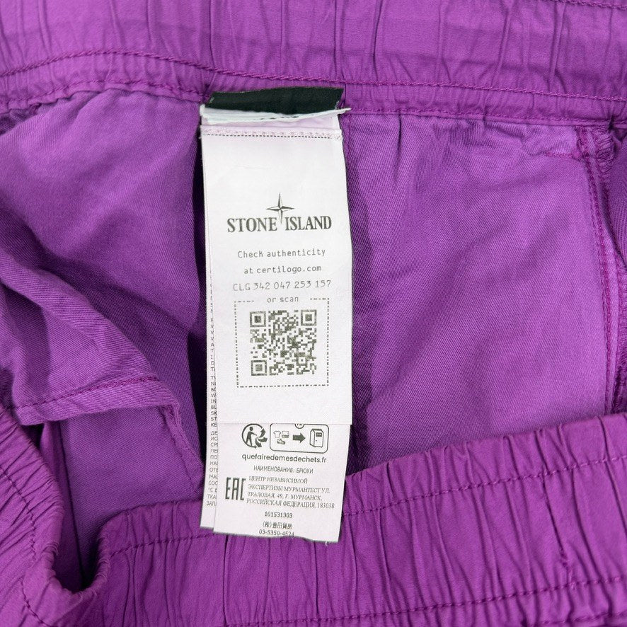 Stone Island Regular Tapered Stretch Cotton Tela Paracadute — detail