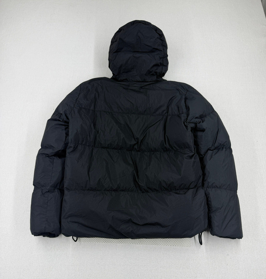 Stone Island AW21 Garment Dyed Crinkle Reps NY Down Hooded Jacket — detail