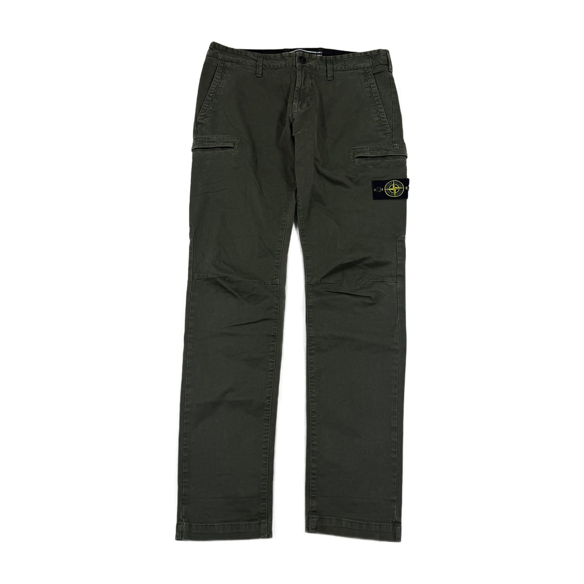 Stone Island AW20 Stretch Cotton Skinny Fit Cargo Pants — front
