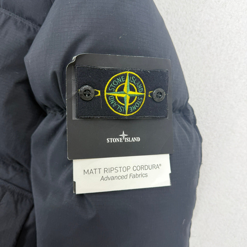Stone Island AW25 Matt Ripstop Cordura Down Jacket — badge