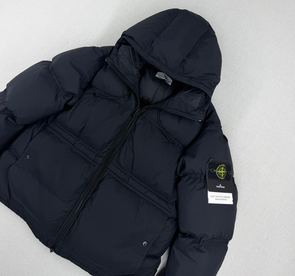Stone Island AW25 Matt Ripstop Cordura Down Jacket — detail