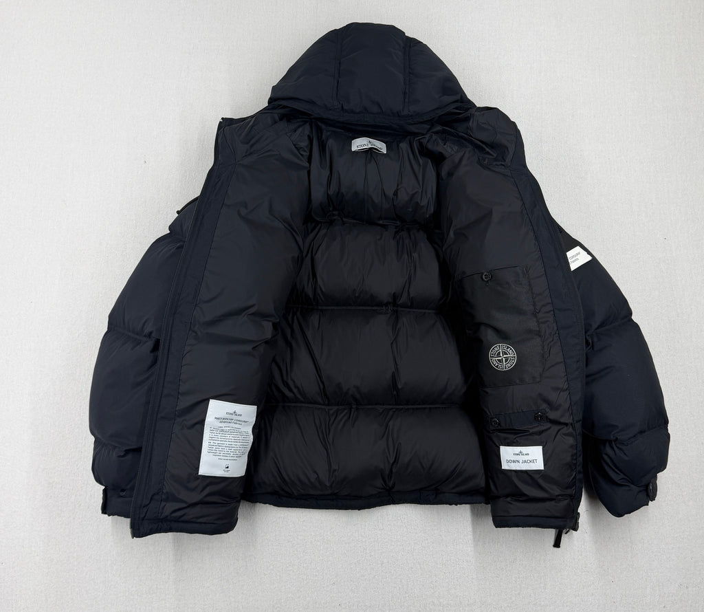 Stone Island AW25 Matt Ripstop Cordura Down Jacket — detail