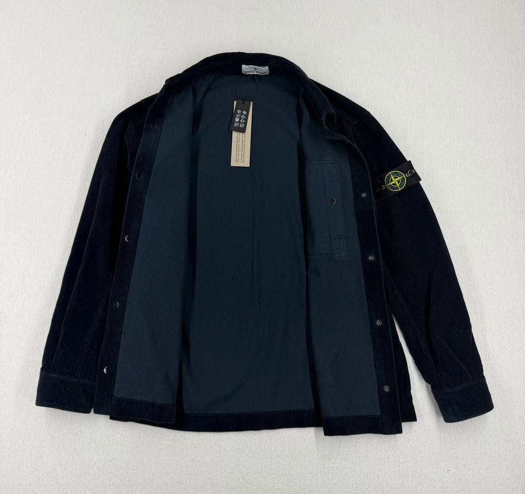 Stone Island Cotton AW26 Corduroy Overshirt — detail