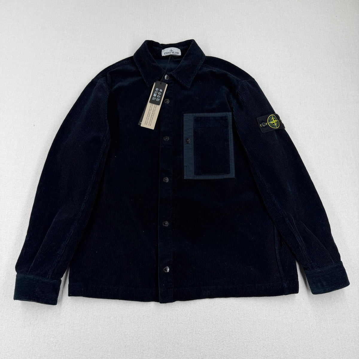 Stone Island Cotton AW26 Corduroy Overshirt — front