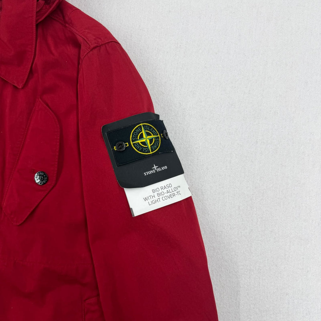 Stone Island Stone Island Hooded trench coat in Bio Raso with Bio-Alloy™ Light Cover-TC — badge