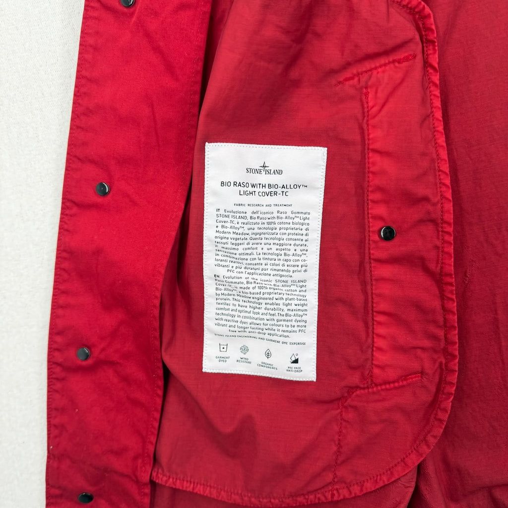 Stone Island Stone Island Hooded trench coat in Bio Raso with Bio-Alloy™ Light Cover-TC — detail