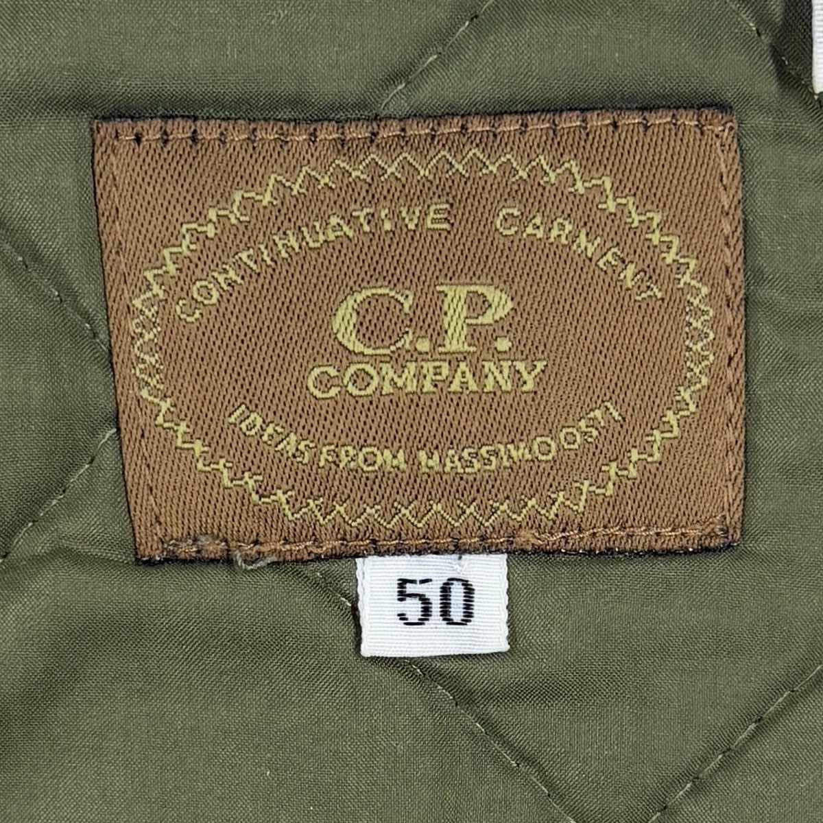 C.P. Company Ideas From Massimo Osti 80's Vintage Qilted Gilet — detail