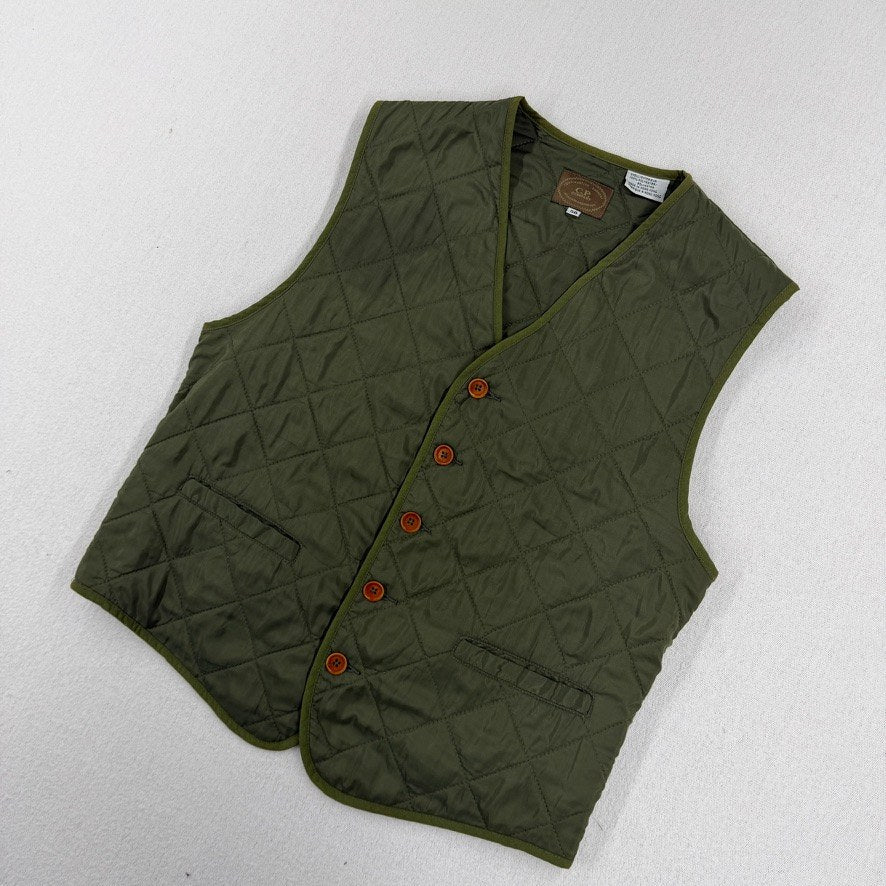C.P. Company Ideas From Massimo Osti 80's Vintage Qilted Gilet — detail