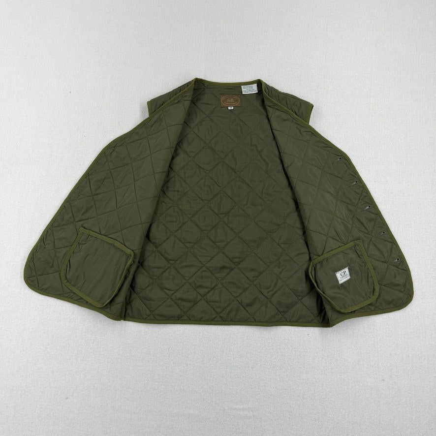 C.P. Company Ideas From Massimo Osti 80's Vintage Qilted Gilet — detail