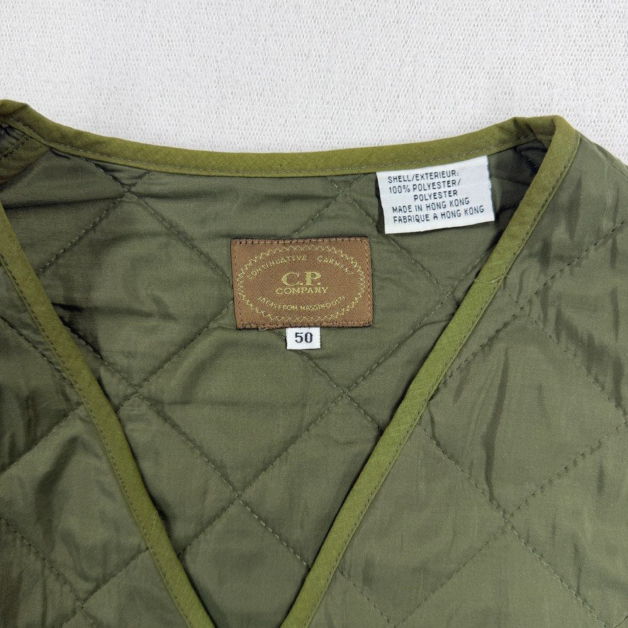 C.P. Company Ideas From Massimo Osti 80's Vintage Qilted Gilet — detail