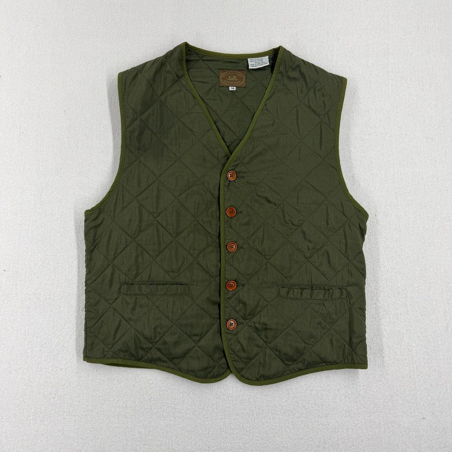 C.P. Company Ideas From Massimo Osti 80's Vintage Qilted Gilet — front