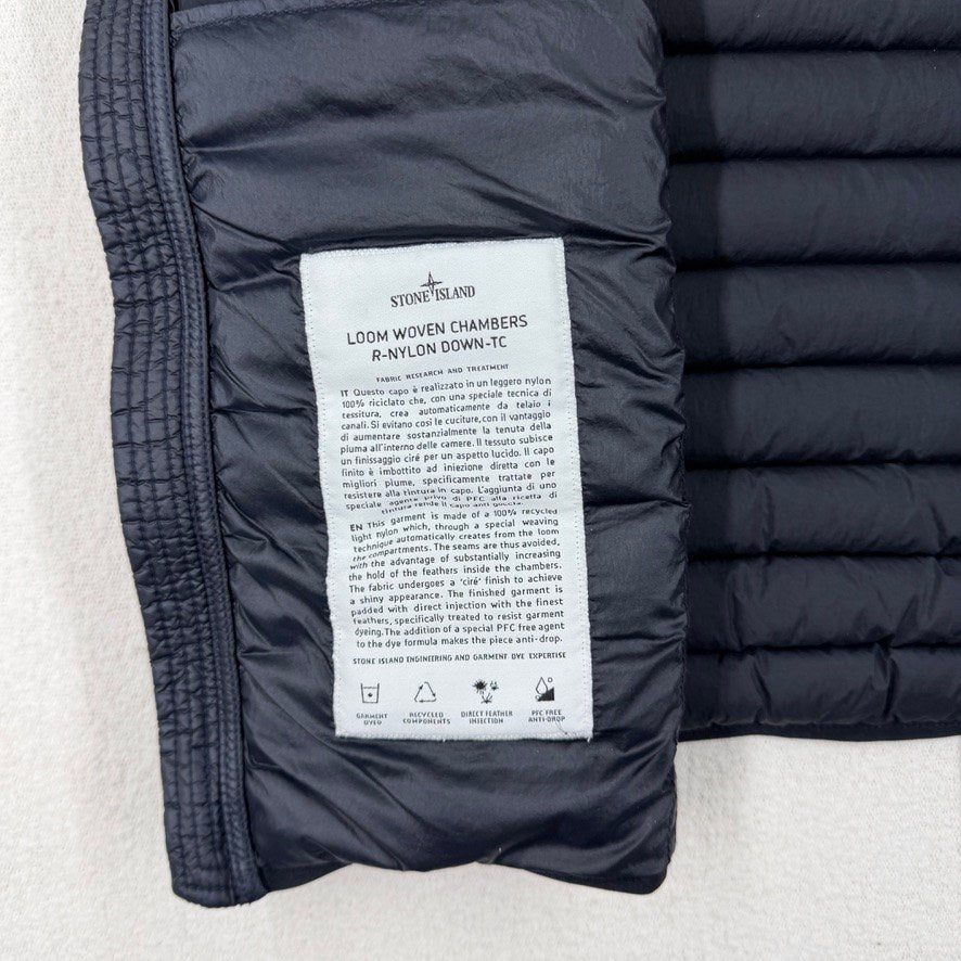 Stone Island Loom Woven Chambers R-Nylon Down-TC Vest — detail