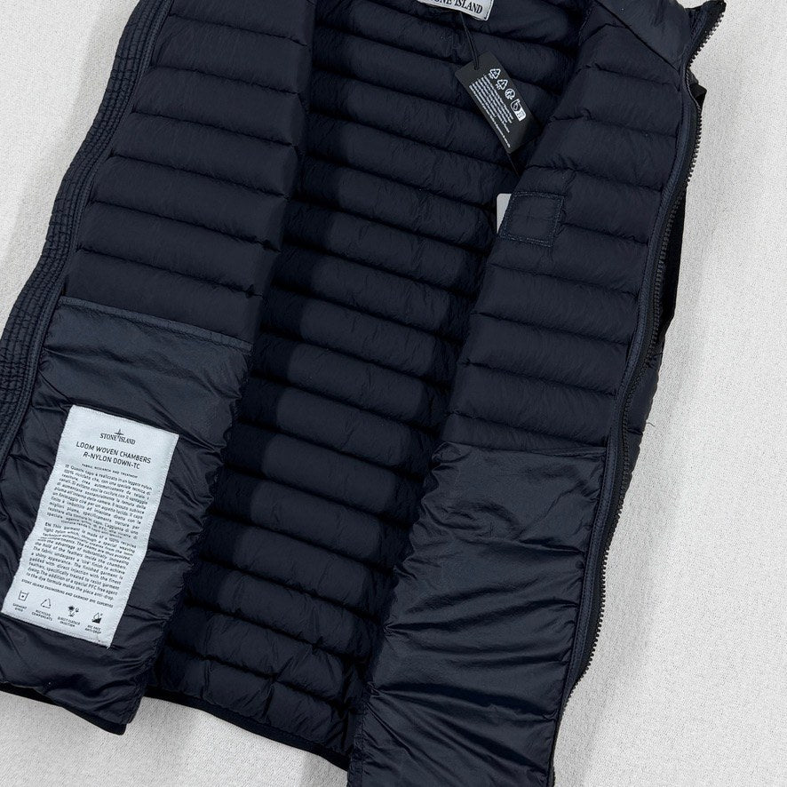 Stone Island Loom Woven Chambers R-Nylon Down-TC Vest — detail