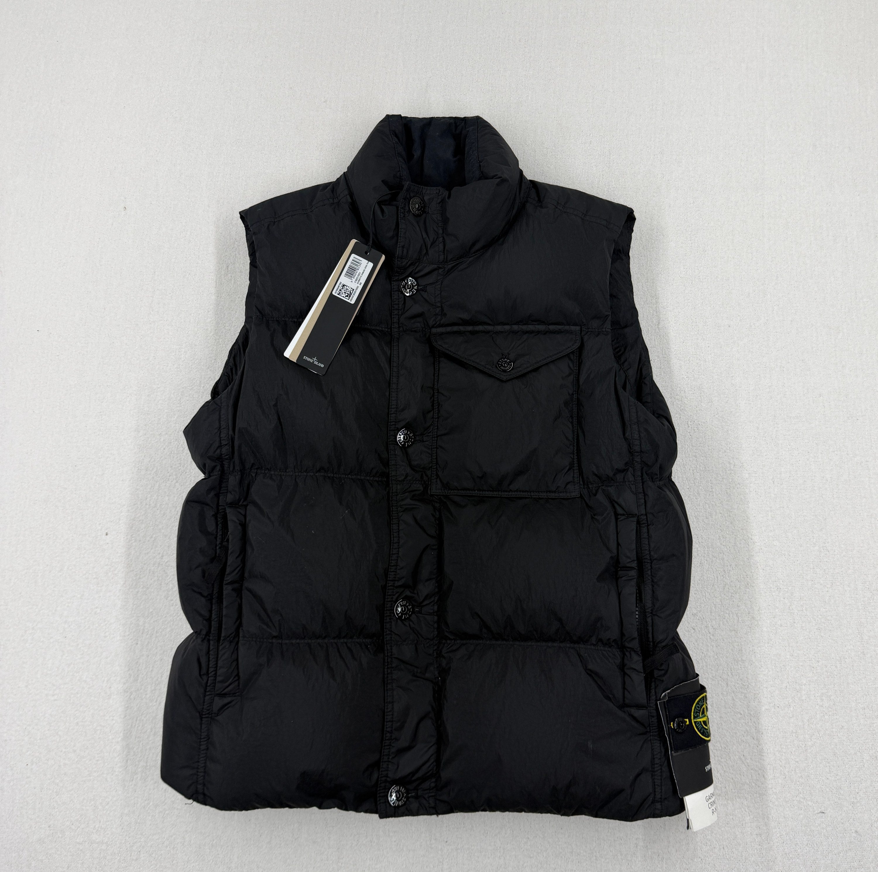 Stone Island AW24 Garment Dyed Crinkle Reps R-NY Down Vest