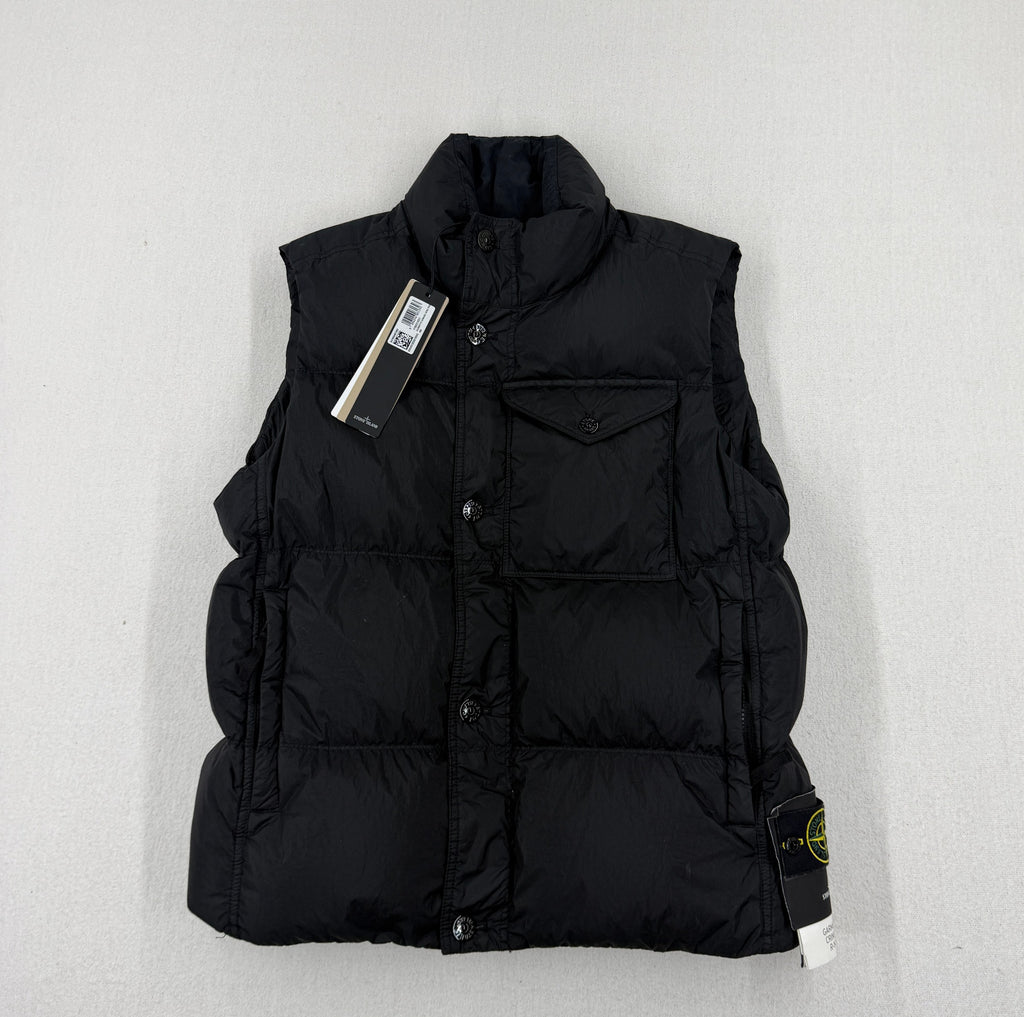 Stone Island AW24 Garment Dyed Crinkle Reps R-NY Down Vest — front