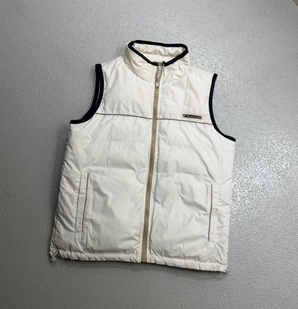 Balenciaga Vintage Sports Reversible Down Vest — detail
