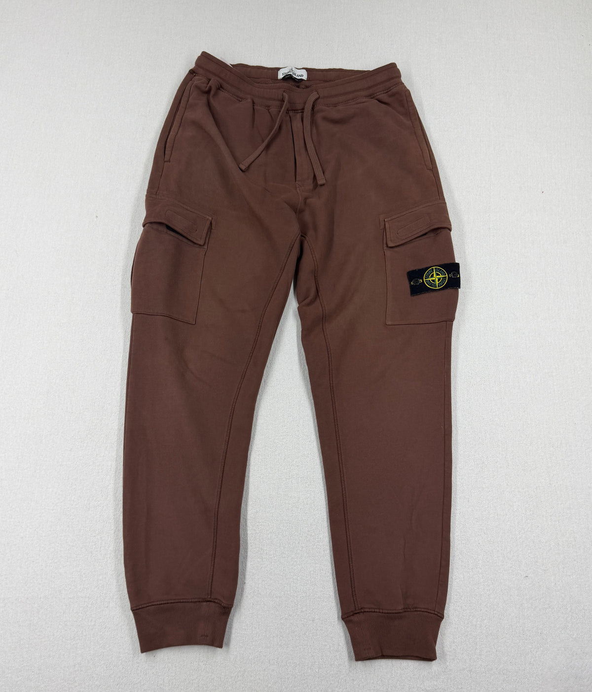 Stone Island AW21 Cotton Fleece Cargo Sweatpants — front