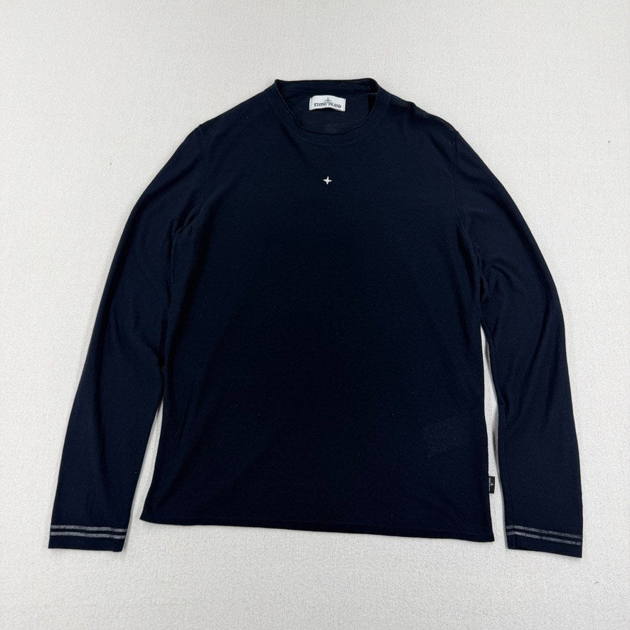 Stone Island SS20 Stellina Cotton Knit Longsleeve — front