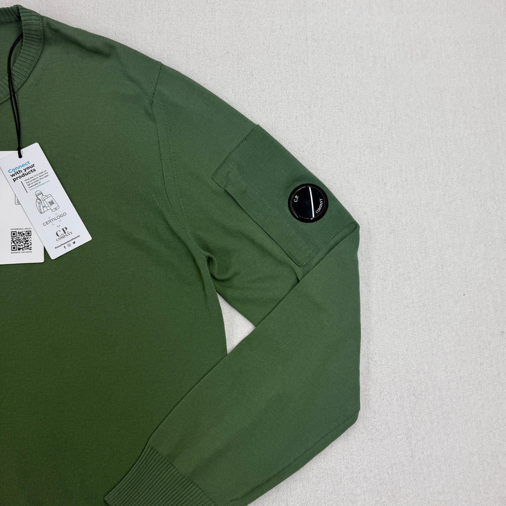 C.P. Company Cotton Crepe Crewneck Knit — detail