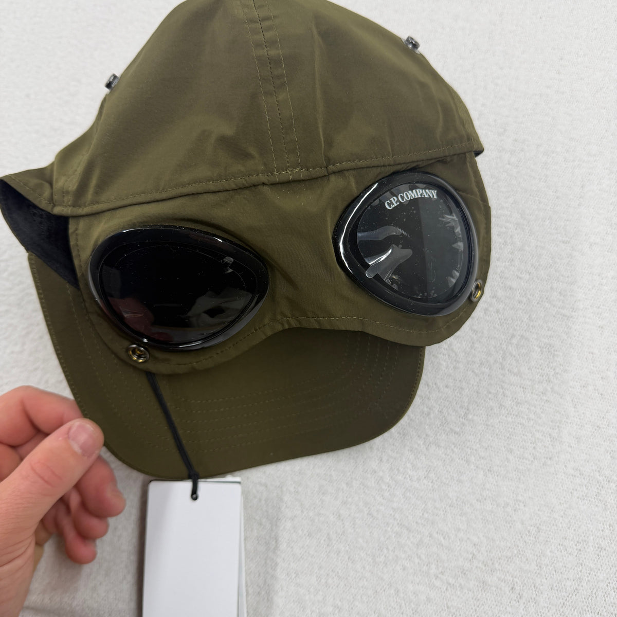 C.P. Company Chrome-R Goggle Cap — detail