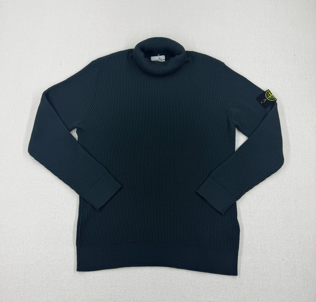 Stone Island AW22 Full Rib Wool Turtleneck Knit — front