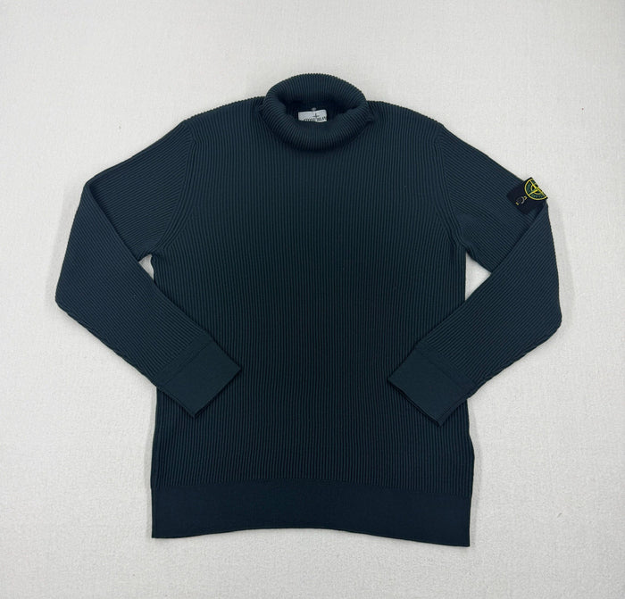 Stone Island AW22 Full Rib Wool Turtleneck Knit