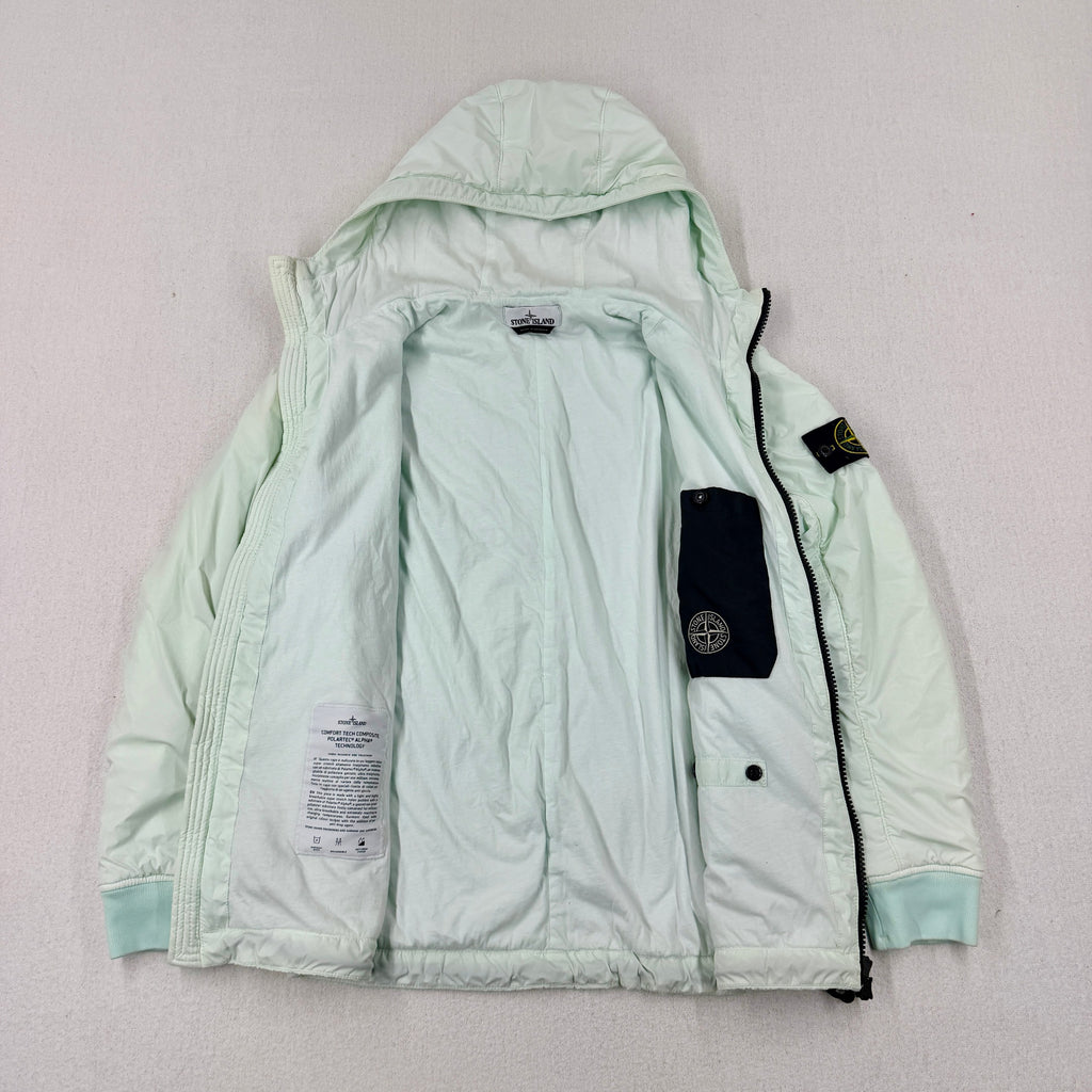 Stone Island AW21 Comfort Tech Composite Polartec Alpha Hooded Jacket — detail