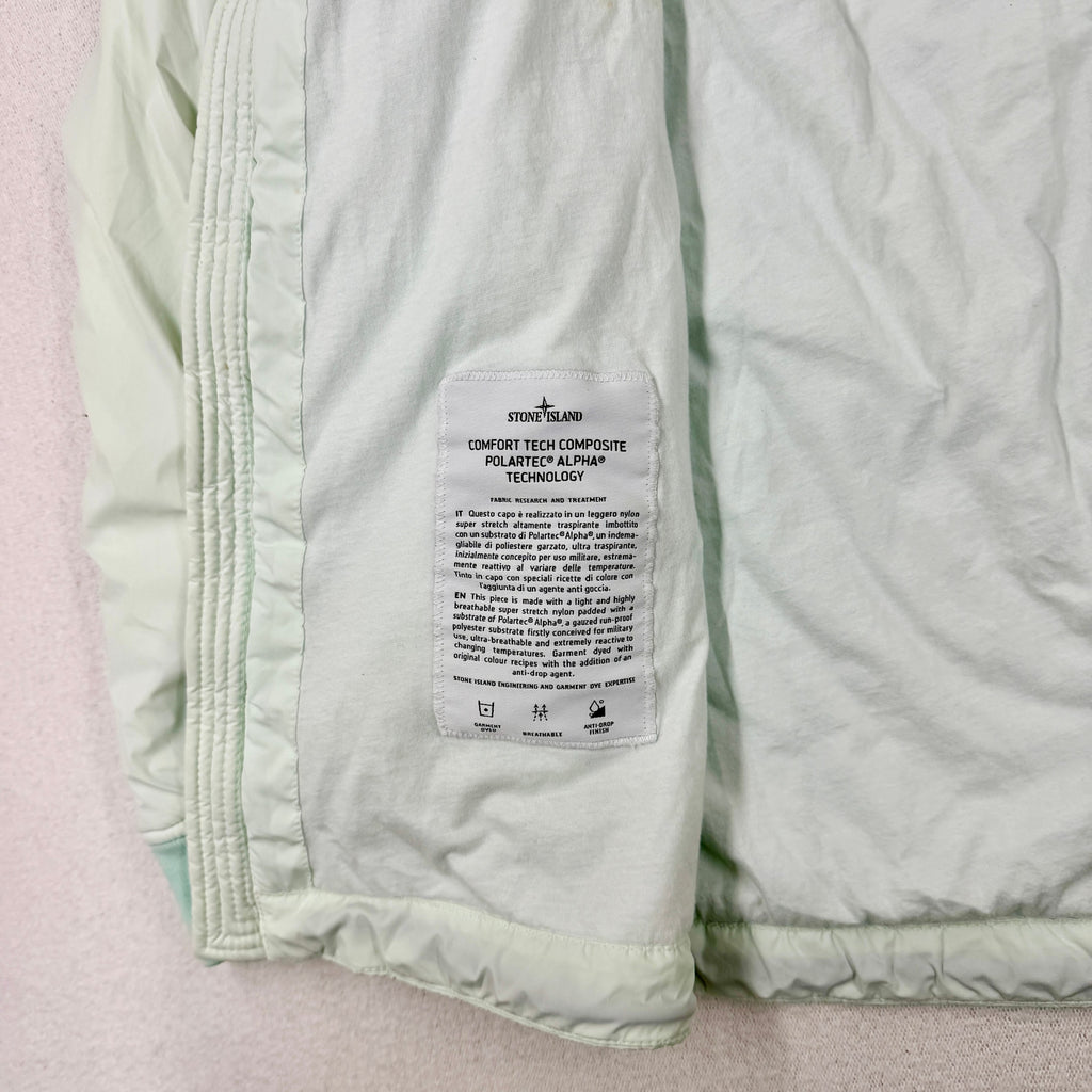 Stone Island AW21 Comfort Tech Composite Polartec Alpha Hooded Jacket — detail
